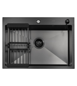 Комплект ARFEKA ECO AR мойка 700*500, коландер, дозатор BLACK DECOR