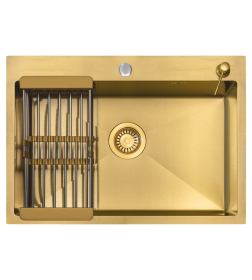 Комплект ARFEKA ECO AR мойка 700*500, коландер, дозатор GOLD
