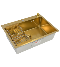 Комплект ARFEKA ECO AR мойка 700*500, коландер, дозатор GOLD DECOR