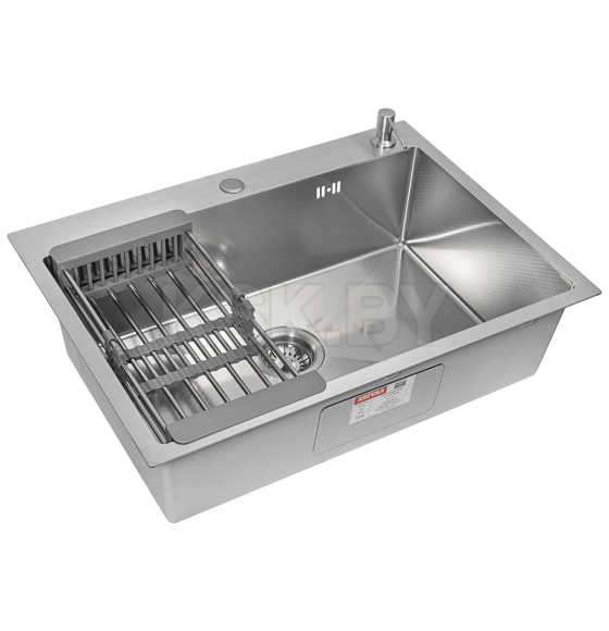 Комплект ARFEKA ECO AR мойка 700*500, коландер, дозатор SATIN DECOR (ECO AR 700*500+CL AR+DS AR SATIN DE) 