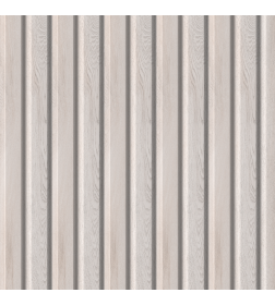 Панель стеновая реечная МДФ STELLA Beats Light Айвори 2700X119X16 мм