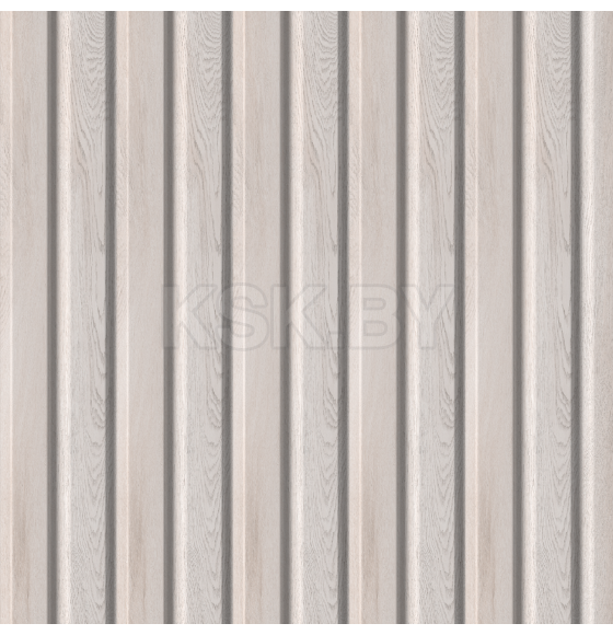Панель стеновая реечная МДФ STELLA Beats Light Айвори 2700X119X16 мм
