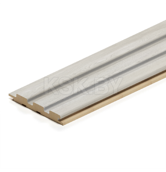 Панель Стеновая Реечная МДФ Stella Beats Standart Дуб грей 2700x119x16 мм