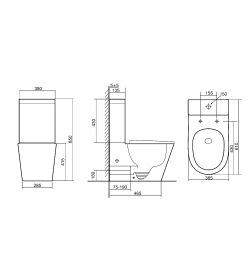Унитаз напольный Triton-Pro Tornado Corso CO-3906