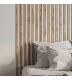 Интерьерная рейка МДФ Бриона Light Пекан 2700х40х16 мм.