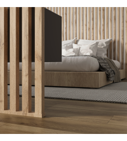 Интерьерная рейка МДФ Бриона Light Пекан 2700х40х16 мм.