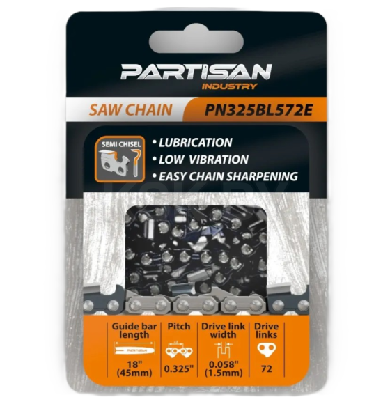 Цепь пильная PARTISAN PN325BL572E (PN325BL572E) 