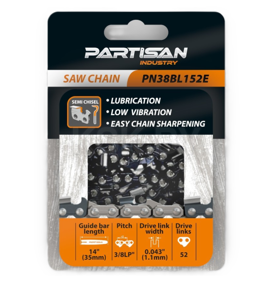 Цепь пильная PARTISAN PN38BL152E (PN38BL152E) 