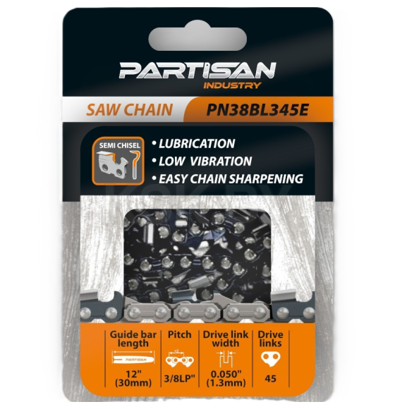 Цепь пильная PARTISAN PN38BL345E (PN38BL345E) 