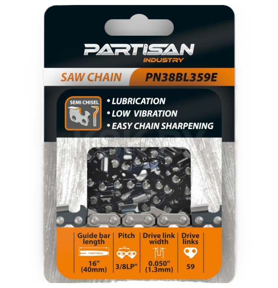 Цепь пильная PARTISAN PN38BL359E (PN38BL359E) 