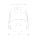 Светильник встраиваемый светодиодный Binnie 12W 3000K белый ES (a070925) 