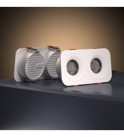 Светильник встраиваемый светодиодный Tetro 20W 3000K белый IP44 ES