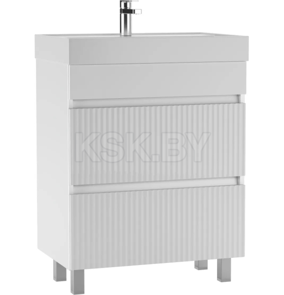 Тумба напольная Айсберг Бриз 70 2 ящика под умывальник Фостер DB3008T (DB3008T) 