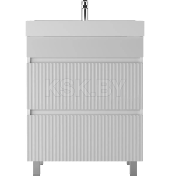 Тумба напольная Айсберг Бриз 70 2 ящика под умывальник Фостер DB3008T (DB3008T) 