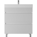 Тумба напольная Айсберг Бриз 80 2 ящика под умывальник Фостер DB3009T (DB3009T) 