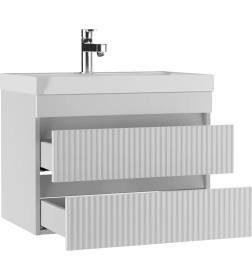 Тумба подвесная Айсберг Бриз 70 2 ящика под умывальник Unit DB3004T