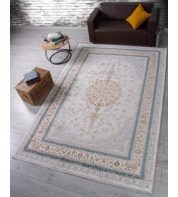 Ковры тканные HALIF F641, 0,8*1,5, STAN, GREEN-BLUE 