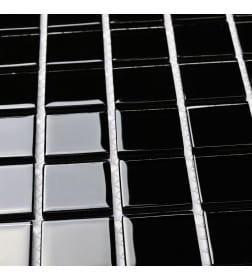 Мозаика Black glass 4*25*25 300*300