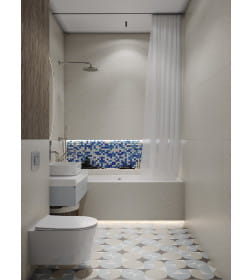 Мозаика Blue wave-3 25*25 300*300