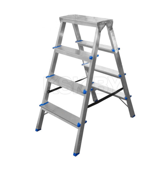 Лестница-стремянка алюминиевая двухсторонняя  90 см 4 ступени TARKO (04204) 