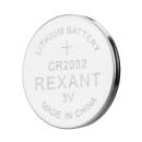 Батарейка CR2032 литиевая 3 V блистер 1шт. Rexant (39-1108) 