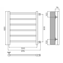 Полотенцесушитель Terminus Ватикан П6 500х600 бп500 (4670078563361) 