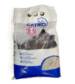 Наполнитель CATIKO-M для домашних животных 3,9 кг с ароматом детской пудры