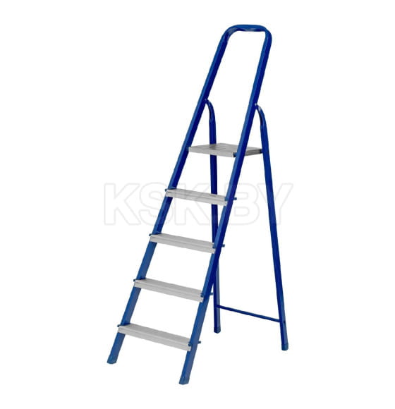 Лестница-стремянка стальная (5 алюминиевых ступеней) Сибртех 97955 (97955) 