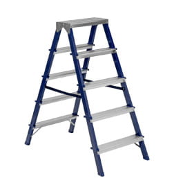 Лестница-стремянка двусторонняя стальная (5 ступеней) Сибртех 97935