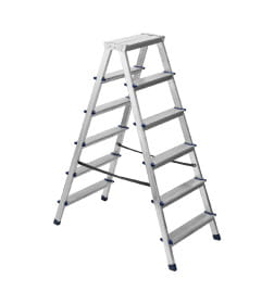 Лестница-стремянка двусторонняя алюминиевая (6 ступеней) Сибртех 97926