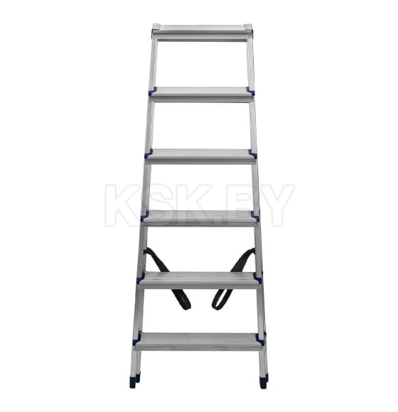 Лестница-стремянка двусторонняя алюминиевая (6 ступеней) Сибртех 97926 (97926) 