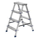 Лестница-стремянка двусторонняя алюминиевая (4 ступени) Сибртех 97924 (97924) 