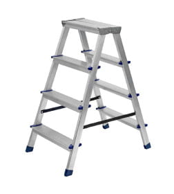 Лестница-стремянка двусторонняя алюминиевая (4 ступени) Сибртех 97924