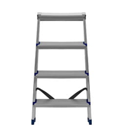 Лестница-стремянка двусторонняя алюминиевая (4 ступени) Сибртех 97924