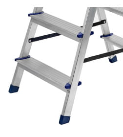 Лестница-стремянка двусторонняя алюминиевая (4 ступени) Сибртех 97924