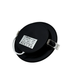 Светильник светодиодный ультратонкий 9W 4000K круг черный Fit TruEnergy