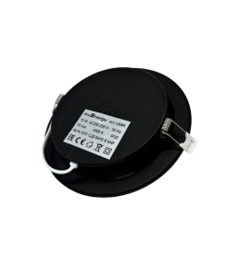 Светильник светодиодный ультратонкий 15W 4000K круг черный Fit TruEnergy