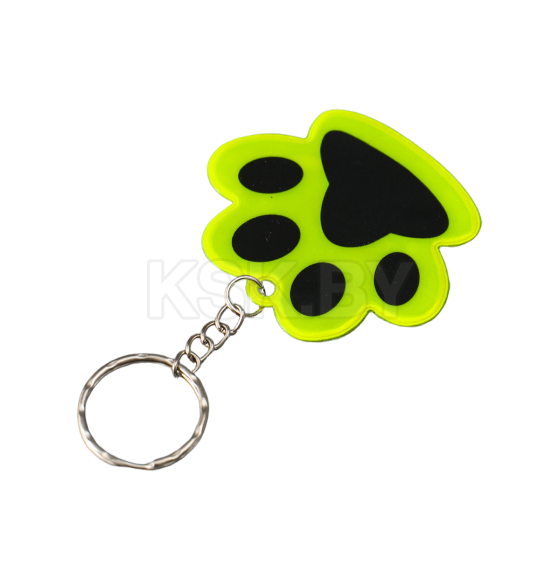 Брелок для ключей на кольце «Лапка», светоотражающий, 5.5×5 см, МИКС  2260821 (2260821) 