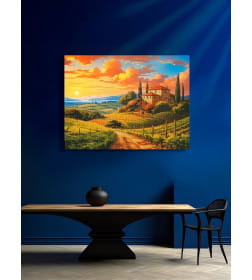 Алмаз. мозаика (клас.) 40х50 см, с подр.,с частичн. заполн. (30цв) Итальянские закаты арт. НД-0595