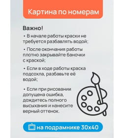 Холст с красками 30x40 см по номерам (30 цв.) Ночной азиатский город арт. ХК-3217