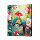 Холст с красками 30x40 см по номерам (30 цв.) Яркие попугаи-неразлучники арт. ХК-3231 (ХК-3231) 
