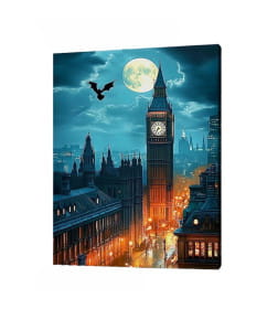 Холст с красками 40x50 см по номерам (30 цв.) Загадочный Лондон арт. ХК-3914