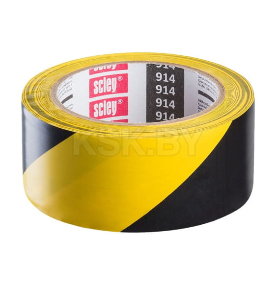 Лента сигнальная клейкая 48мм х33м жёлто-чёрная HARDY (0370-143348) 