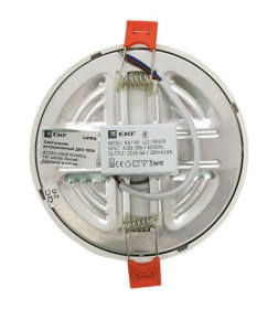 Светильник встраиваемый светодиодный ДВО 1006 9Вт 6500K IP20 EKF Basic