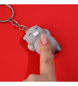 Брелок мялка для ключей «Береги нервишки» 5×3.8 см 9590301