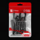 Брелок для ключей TORSO, петля с номером телефона, карабин, чёрный 5364733 (5364733) 