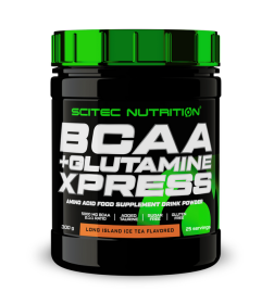 БЦАА BCAA+Glutamine Xpress Scitec Nutrition, 300г, лонг айленд лед.чай