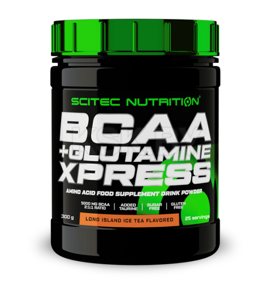 БЦАА BCAA+Glutamine Xpress Scitec Nutrition, 300г, лонг айленд лед.чай