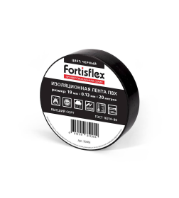 Изолента ПВХ 19х0.13x20 черная Fortisflex