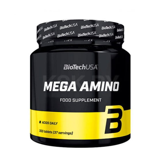 Аминокислоты Mega Amino BiotechUSA, 300 табл
